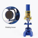 Microscope Kit Lab 100X 200X 450X Refined Biological Microscope for Kids