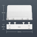 Self Adhesive Phone Holder Easy Install Detachable White Wall Mounted Non Slip