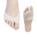 1 Pair Silicone Forefoot Pads Metatarsal Foot Pads Half Socks Toe Separator High