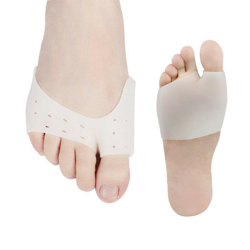 1 Pair Silicone Forefoot Pads Metatarsal Foot Pads Half Socks Toe Separator High