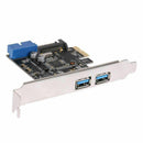 Pcie Transfer 2Ports Usb3.0 Expansion Card Desktop Front 19/20Pin Interface