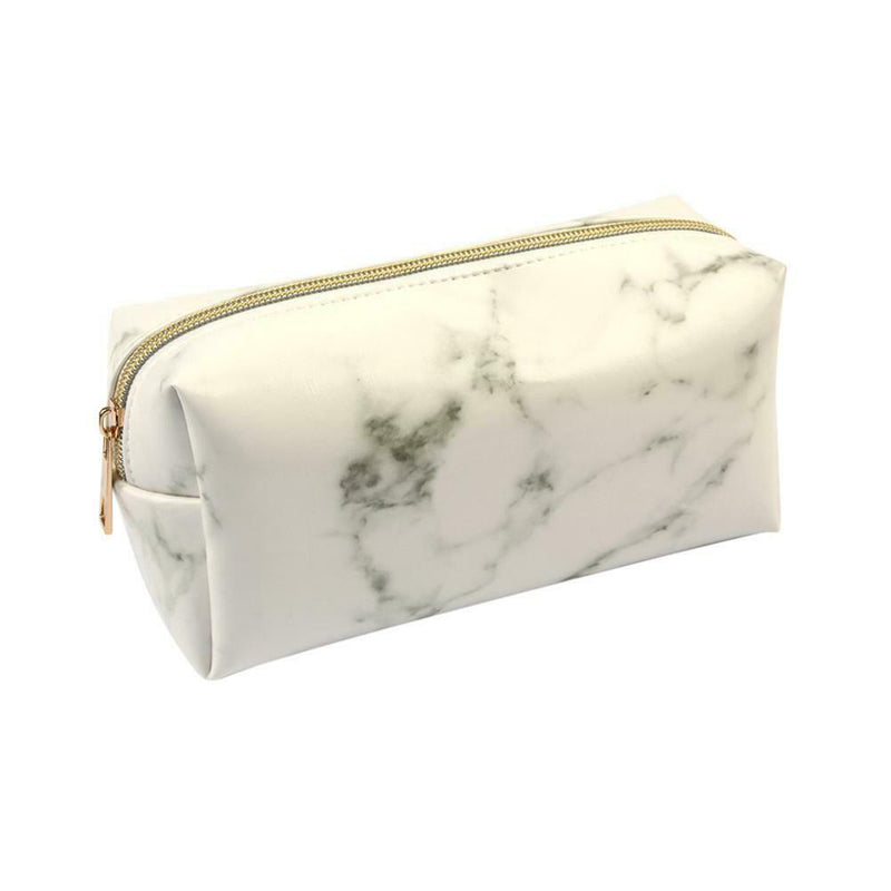 Marble Cosmetic Bag Makeup Brush Powder Makeup Tool Storage Pouch (Bag) A