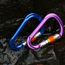 Nut lock Auto Lock Carabiner Oval-Ring Hook Aviation Aluminum for Rock SWS