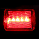 Safe-Warning Lamp Red Set 5 LED Rear Tail Bike Bicycle Night Back Light H4G9