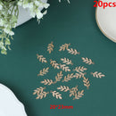 20pcs Zinc Alloy Golden Mini Leaves Charms Floating Drop Earrings JewSEAU