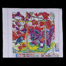 11 Count Stamped Cross Stitch Kits Embroidery Material Package - Kitten Bird