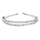 Bride Headband Tiara Bridal Crown Handmade Crystal Double Layer Wedding Hair  Tw