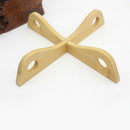 3pcs Bamboo Foldable Non-slip Heat Resistant Pan Holder Mat Pad For Kitchen