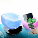 Creative Lazy Fruit Plate Double Layer Plastic Candy Seeds Peel Dish Storag S8W4