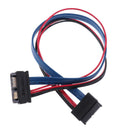 7+6Pin Male to Female Serial ATA SATA Data Power Extension Cable 30cm