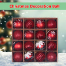 16pcs 6cm Christmas Decoration Balls Tree Hanging Ball Home Ornament (B)