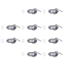 10 Pieces Waterproof White 2 LED Side Marker Indicator Lights Truck Trailer