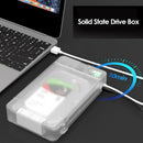 2.5 3.5 External HDD SSD Enclosure SATA III to USB 3.0 Adapter (White)