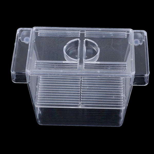 Aquarium Fish Tank Guppy Double Breeding Breeder Rearing Trap Box HatcheryJCA Gw