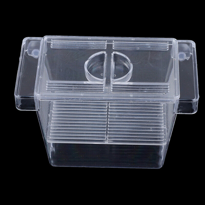 Aquarium Fish Tank Guppy Double Breeding Breeder Rearing Trap Box HatcheryJCA Gw