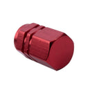 5 x Hexagon Car or Bike Dust/ Valve Caps - Red