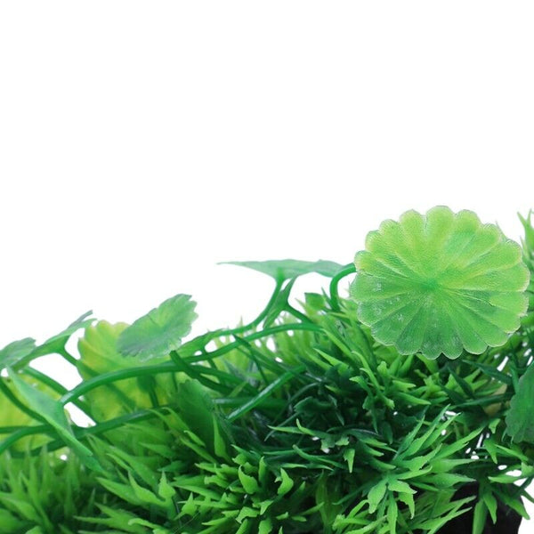 Plastic Green 8.7 inchWide Artificial Plants for Aquarium Fish Tank