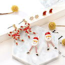 6 Pairs Christmas Drop Earrings Women Snowflake Ear Dangles Jewelry Gift