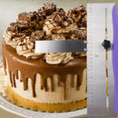 Adjustable Cake Scraper Baking Crisp Corners Cakes Comb Metal Cake Edge Smoo Gw