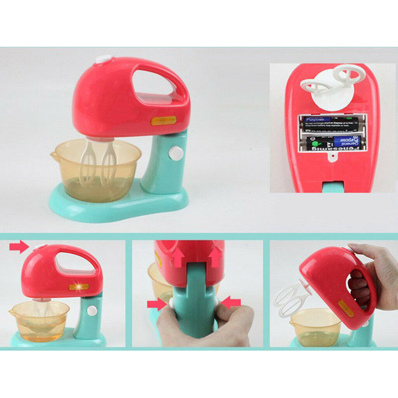 Mini Kitchen Playset Blender W/ Lights Toddler Educational Pretend Play Toys