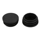 10 Pcs Plastic Blanking End Caps 38mm Round Tube Insert Plug Black X2N1