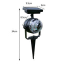 Solar LED Carnival Moving Colour Changing Spotlight Garden Light Party L6L9
