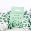 45Pcs/set GreenTree Stickers Forest DIY Craft Stickers Paper Adhesive Stick F1S7