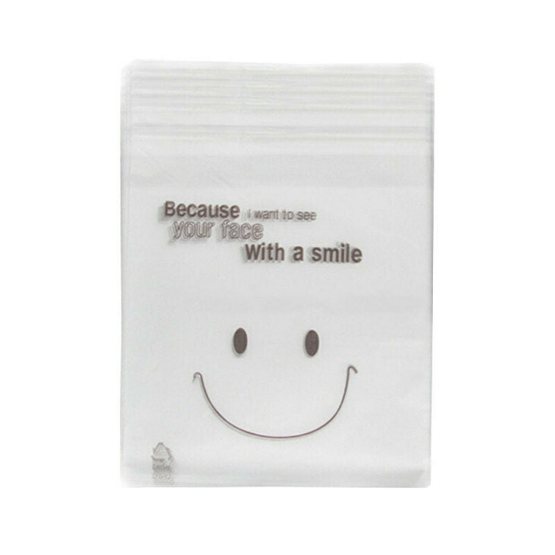 1 X Plastic Candy Biscuit DIY 50Pc Self-Adhesive Matte Thin Bag