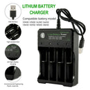 For 18350 Li-ion Battery 4-slot 3.7V Rechargable Intelligent USB Charger