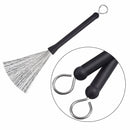 1 Pair Drum Brushes Retractable Wire Brushes Drums Drum Sticks Brush + 1 Pa
