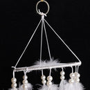 Handmade Dream Catcher with Feathers Hanging Decoration Craft Gift White