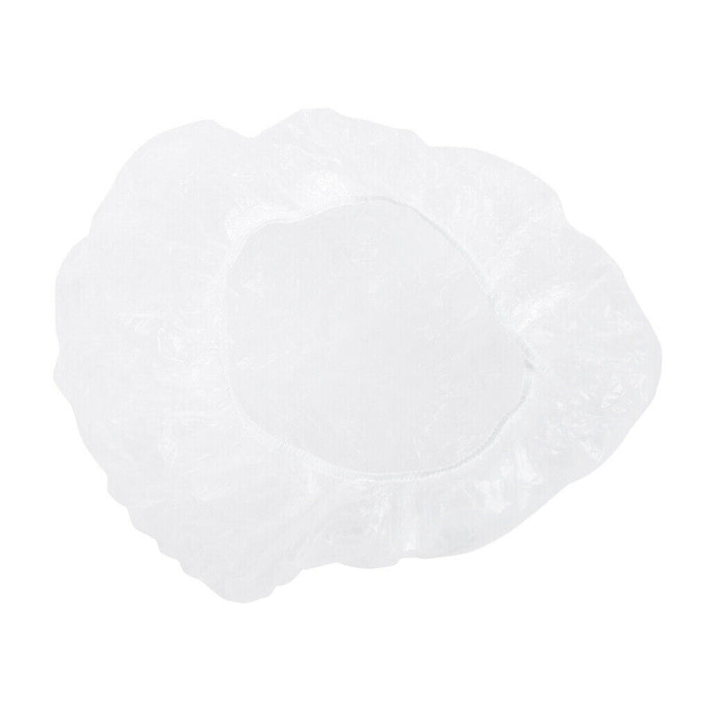 100 Pack Thick Clear Bath Caps Perming Hair Cover Shower Cap for Spa Hotel Salon