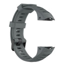 Silicone Watchband Bracelet Strap w/Buckle for Garmin Instinct (Grey) A