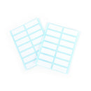 12 self-adhesive sticky white labels Writeable name stickers Blank note label HK