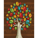 Painting By Numbers Kit DIY Color Tree Hand Painted Canvas Oil Art Picture
