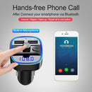 T25 Bluetooth Hands-free FM Transmitter Car MP3 Player USB Fast Charger Adapter