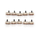 30Pcs 2Position 4mm SPDT 1P2T 3 Pin PCB Panel Vertical Slide Switch JR