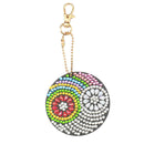 4pcs DIY Key Chains Mandala Art Photo Tibet Crystal Charm Pendant Necklac SHU