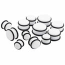 27pc White Acrylic Ear Stretcher Kit Including Tapers and Plugs 1.6mm-10mm