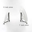 (2 Pack)Iron Display Stand, Black Iron Easel Plate Display Photo Holder Sta