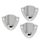 3x Stainless Steel Midget Clam Shell Wire Cable Vent Cover For Boat Yacht