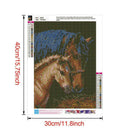 5D DIY Full Drill Diamond Painting Horse Embroidery Mosaic Craft Kit (w573)