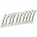 Pack of 10 Pad Eye, Eye Straps, Tie Down, Kayak Deck Loops, Tie Down Anchor