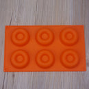 Silicone Donut Mould 6 Cavity Non-Stick Full-Sized Safe Baking Tray Maker Pan lj
