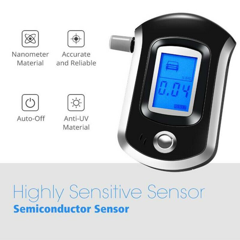 Alcohol Tester Breathalyzer Digital Breath Alcohol Tester Display in Large