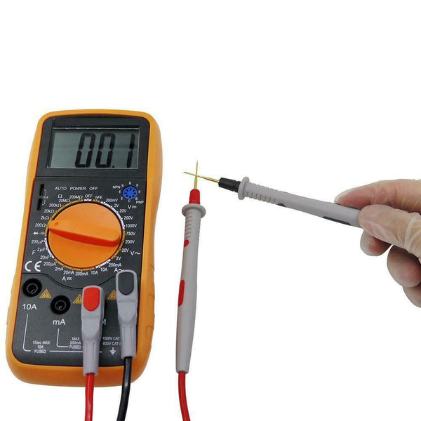 Multimeter Test Clip Lead Kit Heavy Duty Banana Tester Probe