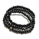 New Sandalwood Buddhist Buddha Meditation Prayer Bead Black Bracelet Necklace BX