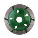 Green 80mm Diamond Grinding Cup Wheel Stone Bricks Concrete Sanding Disc