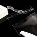 Jewellery 100 x White Plain Earring Display Cards & Self Adhesive Bags A4P3