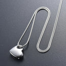 Lovely Heart Glossy Pendant Memorial Ash Glossy Screw Open Stainless Steel